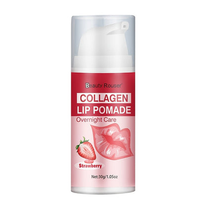 Lip Pomade Collagen 30g Moisturizing Plumping Lip Essence – Deep Hydration Day & Night Lip Care Nourishes Repairs Dry Chapped Lips