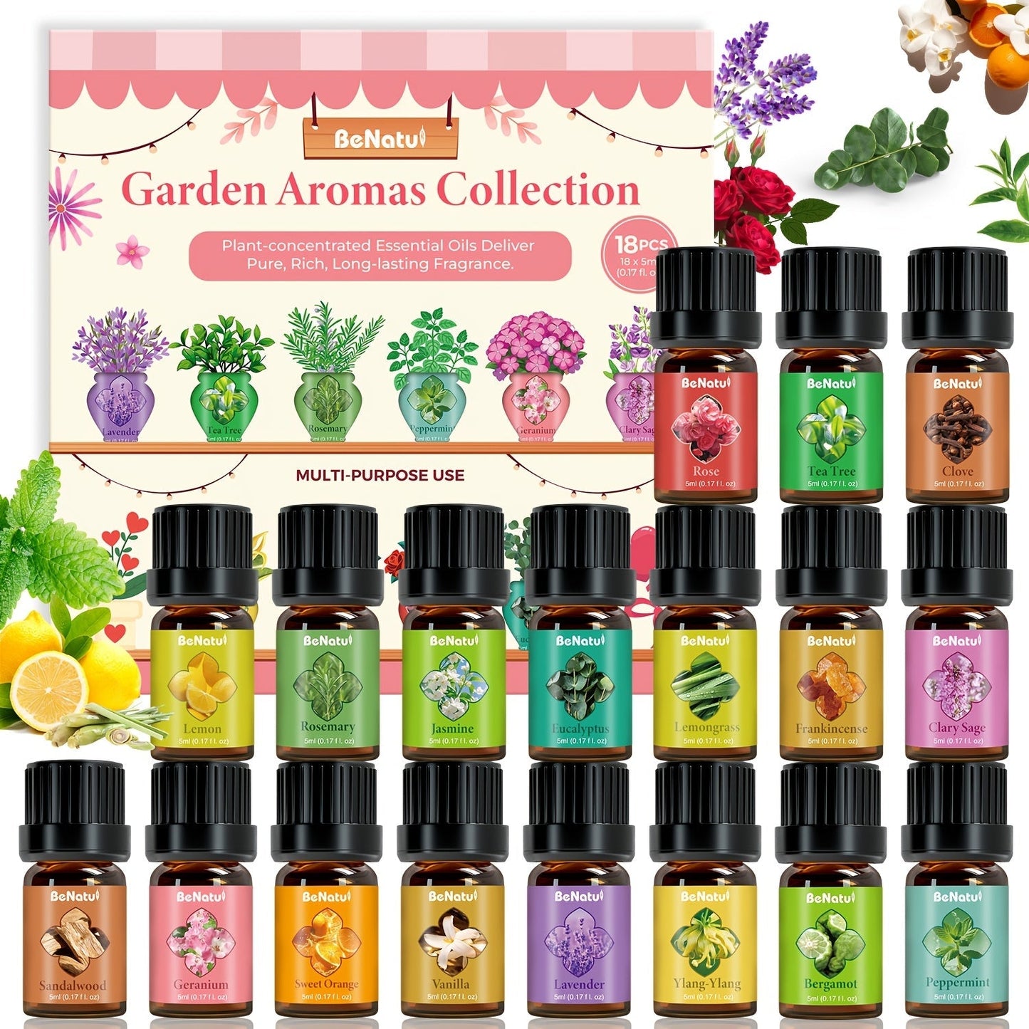 Aromatic Oil Gift Sets in Woody, Coffee, Date Night, Garden and Botanical Style Options Pictured