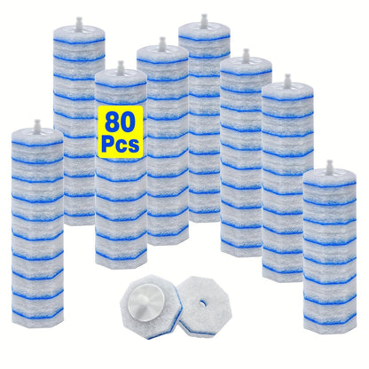Toilet Wand Refills Compatible with Clorox ToiletWand, Disposable Microfiber Toilet Bowl Cleaner Refills