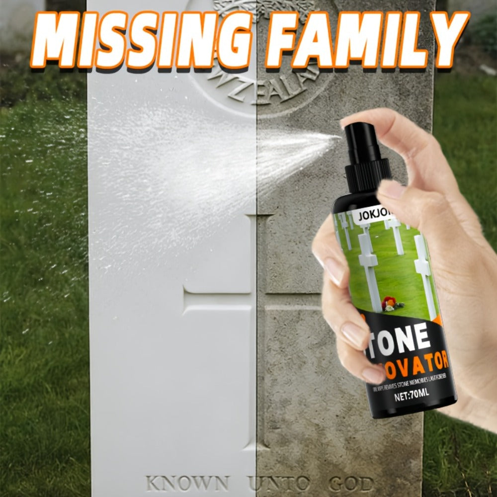 Stone Care Agent for Tombstone Memorial Stone Cleaner Quickly Restores Original Color for Entryways, Bedrooms and Living Spaces