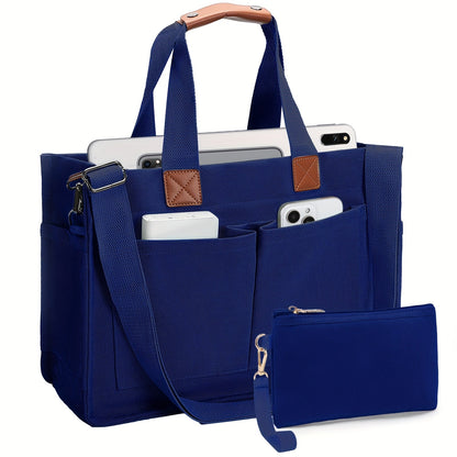 Large Utility Tote Bag for Women with Multiple Pockets, Adjustable Strap and Small or Large Sizes