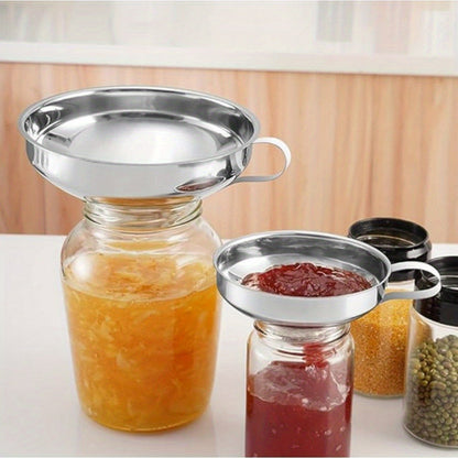 Stainless Steel Funnel Set of 12 Wide Mouth Kitchen Funnels for Mason Jar Canning Liquid Oil Jam Salad Dressing Transferring
