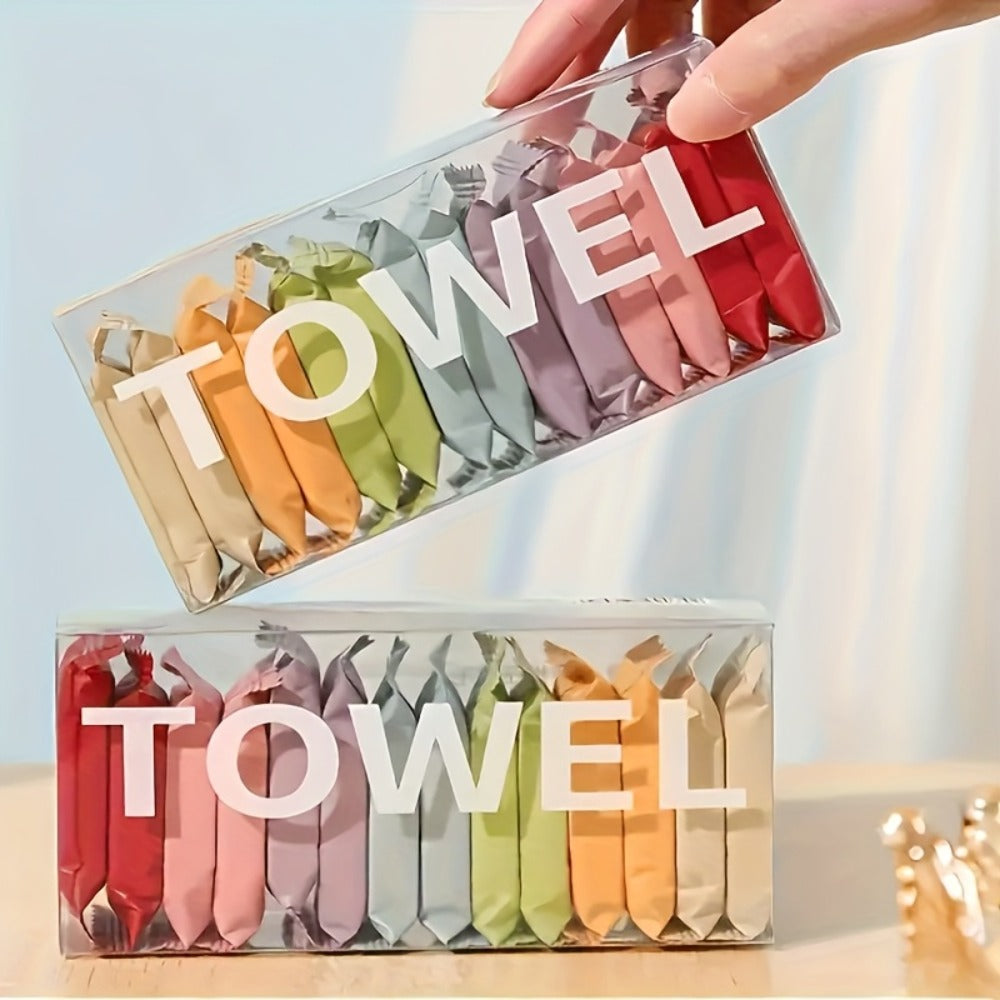 Compressed Disposable Face Towels 36pcs – Pure Non-Woven Fabric Makeup Remover Wipes, Individually Wrapped Thickened Skin-Friendly Cleansing