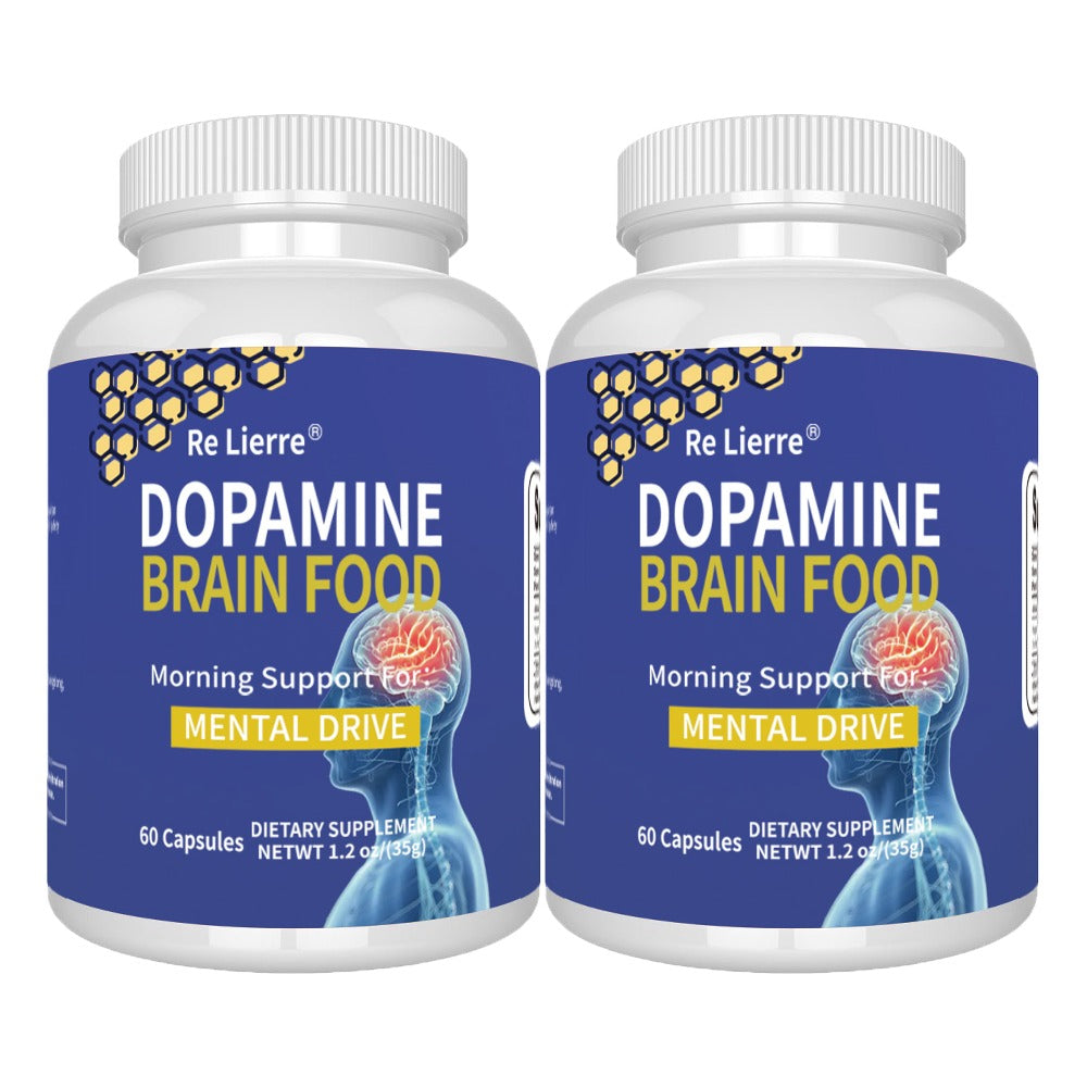Magnesium Glycinate Brain & Sleep Capsules, Dopamine Support Nootropic Formula, Focus Mental Clarity Mood & Restorative Sleep