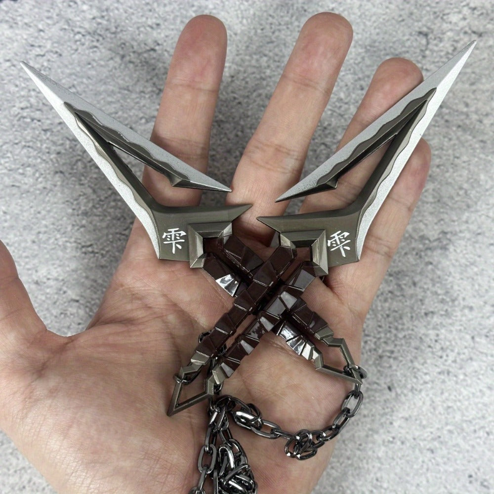 Ninja Kunai Cosplay Prop Safe No-Sharp Edges 25in, Anime Shuriken Katana Samurai Sword Toy