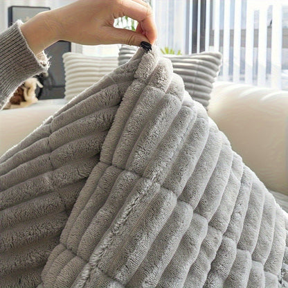 Sofa Cover Two-Piece Corduroy Jacquard Set with 28 x 59 and 28 x 83-Inch Panels in Four Colors
