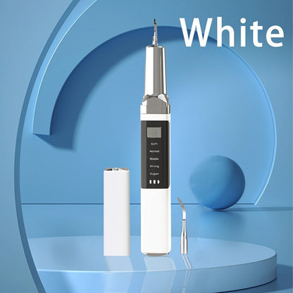 Electric Teeth Cleaner Kit with 2 LED Lights & Mirror, 5 Adjustable Modes, 2 Replaceable Heads
