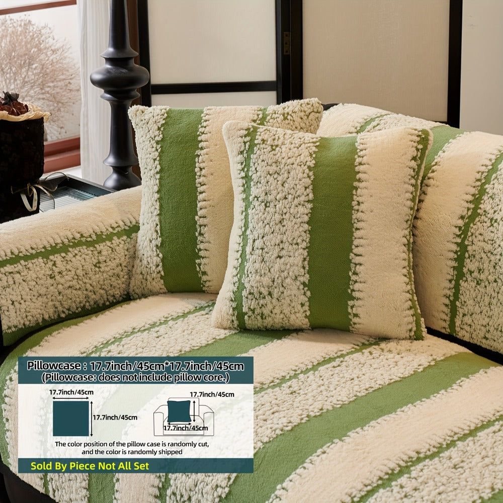 Sofa Cover, Thick Plush Jacquard Couch Pad in Four Colors with Loveseat and Extra-Large Sizes