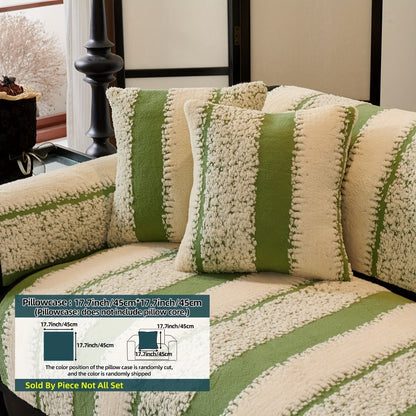 Sofa Cover, Thick Plush Jacquard Couch Pad in Four Colors with Loveseat and Extra-Large Sizes