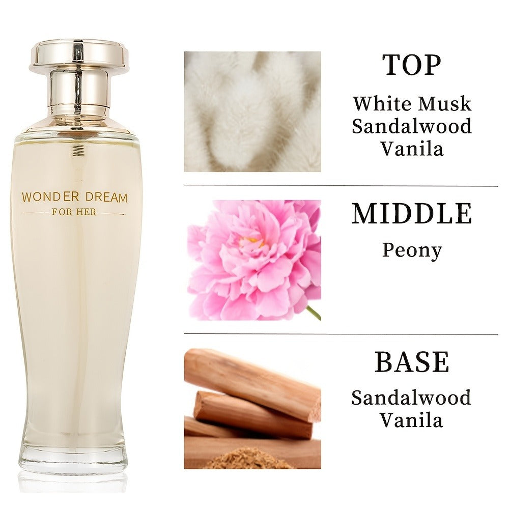 Perfume for Women 100ml EDP with White Musk, Sandalwood and Vanilla in One or Two-Piece Options