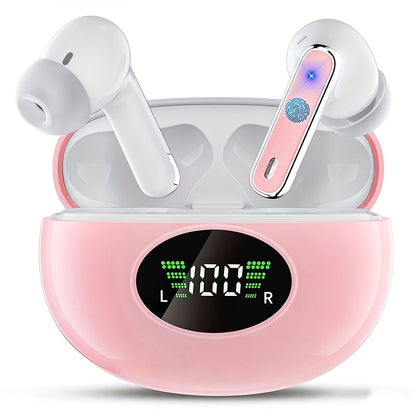 True Wireless Earbuds Bluetooth 5.4 In-Ear Set with 40-Hour Total Playtime, LED Case and Call Noise Reduction