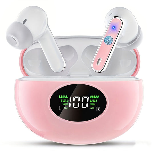 True Wireless Earbuds Bluetooth 5.4 In-Ear Set with 40-Hour Total Playtime, LED Case and Call Noise Reduction