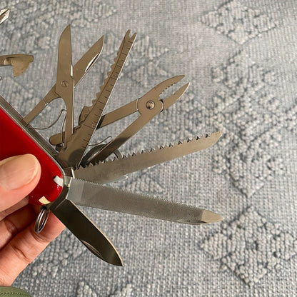Multitool Pocket Knife 17-in-1, Includes Screwdriver, Pliers, Scissors, Bottle Opener & More, Portable Multi-Tool for Camping