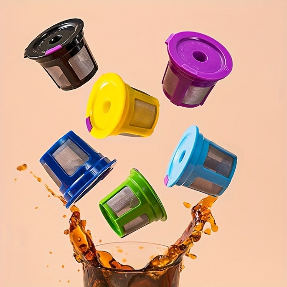 Reusable K-Cup Coffee Pods for Keurig 1.0 & 2.0, Refillable K-Cup Filters Universal Fit, Eco-Friendly Reusable Coffee Pod Filters
