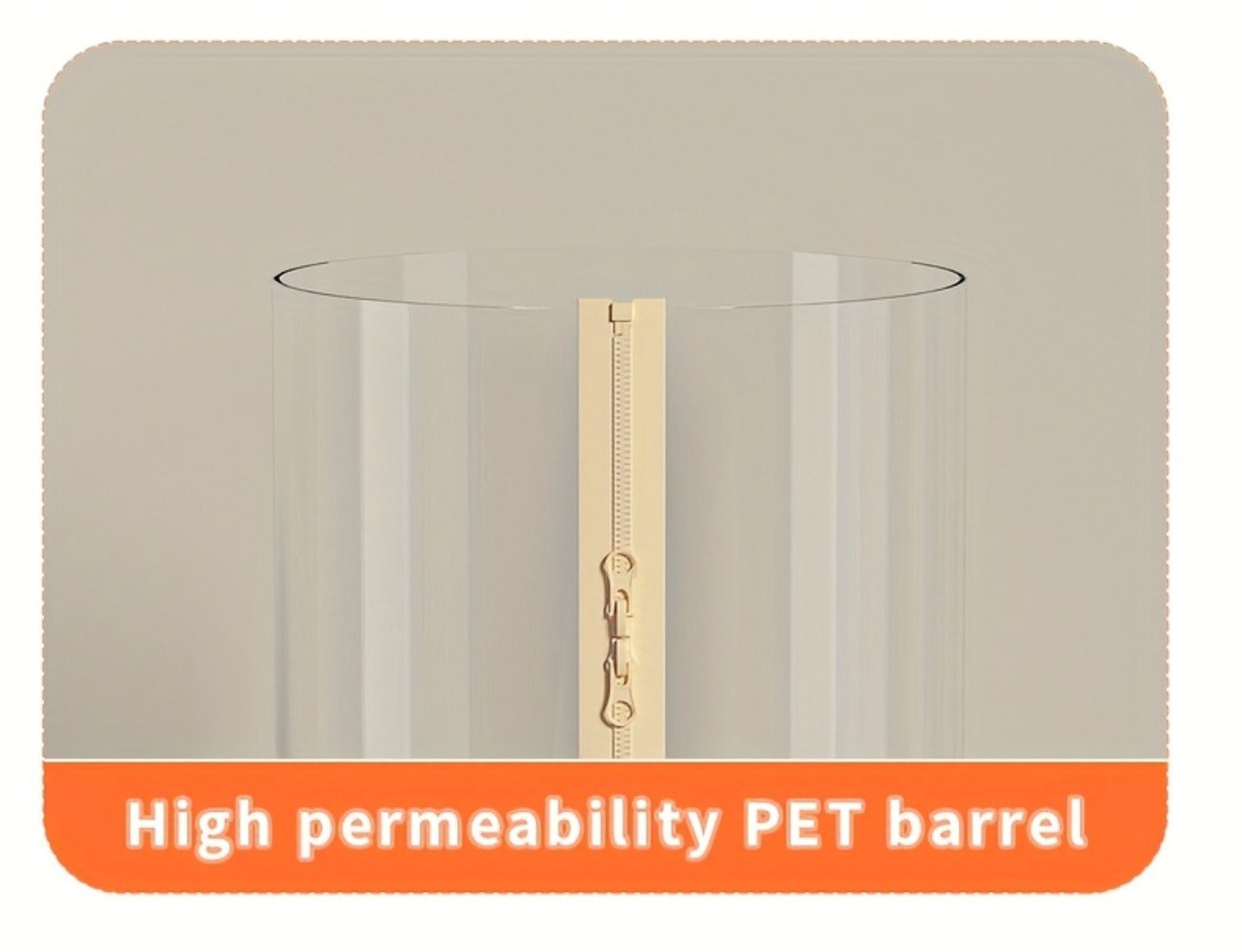Stuffed Animal Storage Bin Transparent Cylindrical with Zipper, Large Plush Toy Organizer for Kids Bedroom Living Room