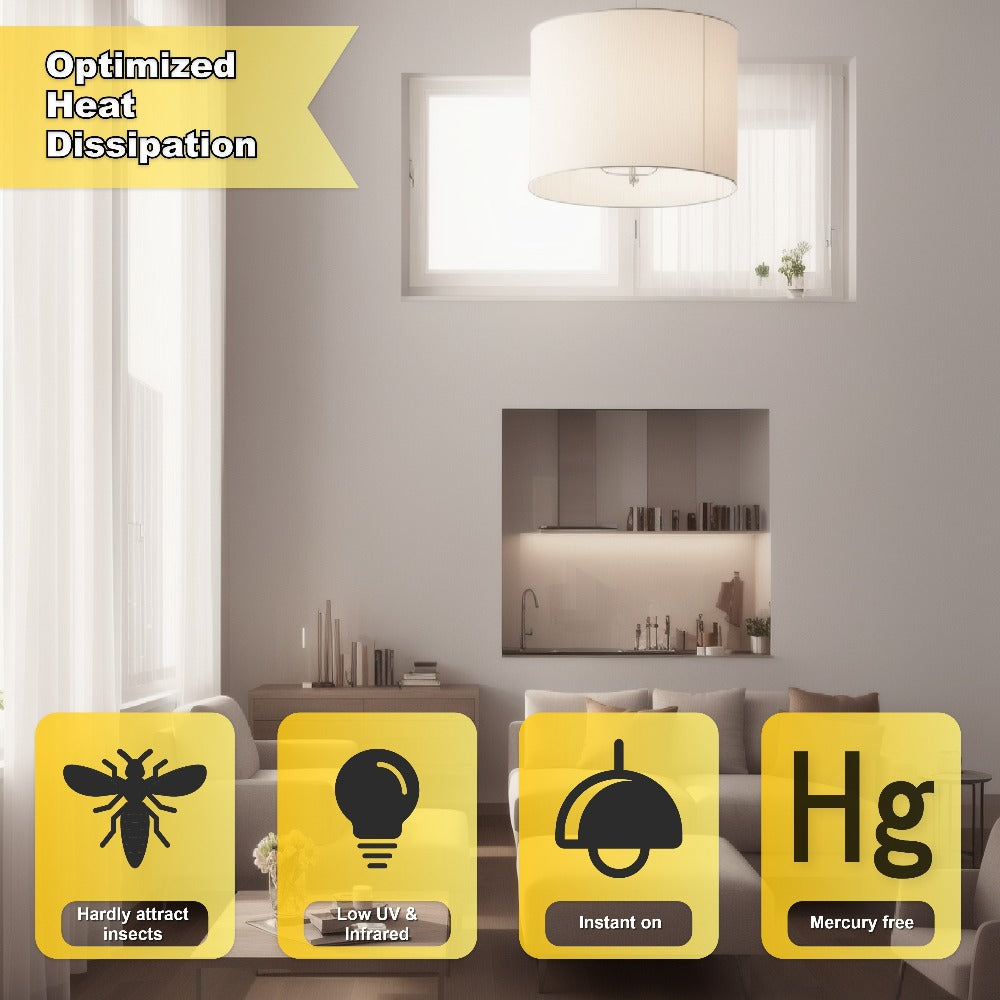 LED Edison Bulbs ST64 6 Pack 6W 60W Equivalent - E26 Vintage Filament Globe Bulb 700LM Flicker-Free Non-Dimmable