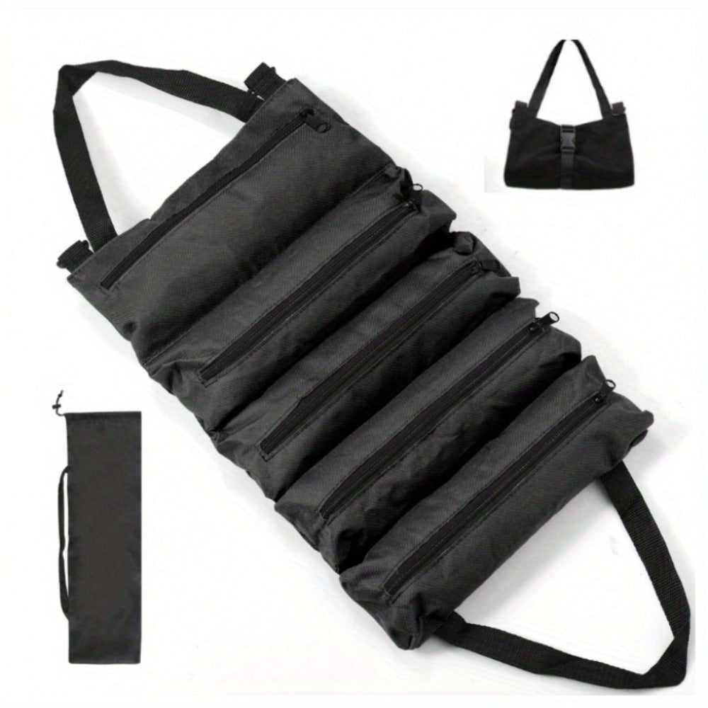Collapsible Tool Bag Organizer for Hardware Storage | Foldable Tool Kit Bag for Carpentry Electricians Automotive Repairs Outdoor | Portable