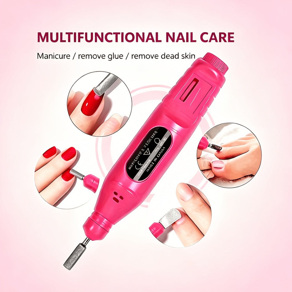 72-Piece Complete Nail Art Set with LED UV Lamp, Electric Nail Drill Pen, Gel Polish, Glue Drying Machine