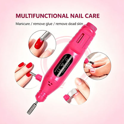 72-Piece Complete Nail Art Set with LED UV Lamp, Electric Nail Drill Pen, Gel Polish, Glue Drying Machine