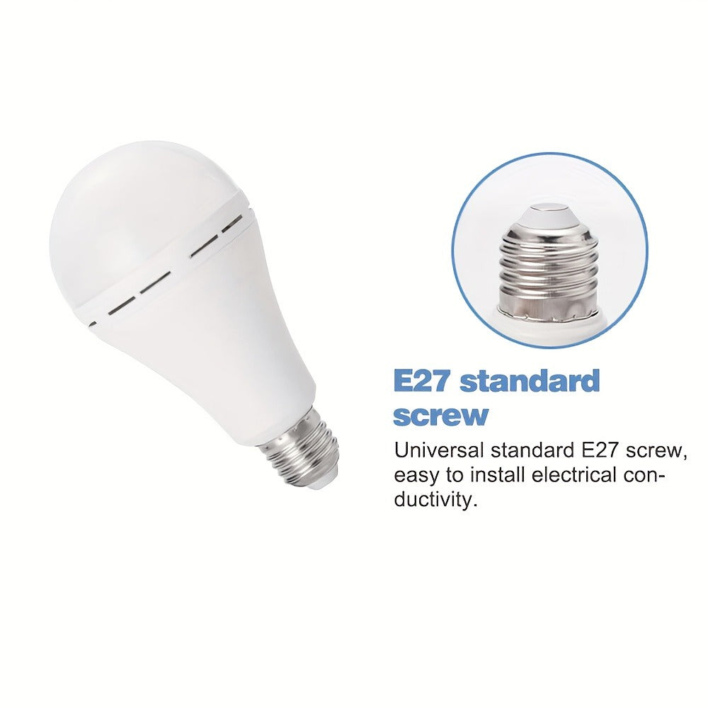 Emergency Light Bulb for Power Outages 2000mAh Rechargeable LED 6000K with Backup Battery, Auto-On Failure Detection