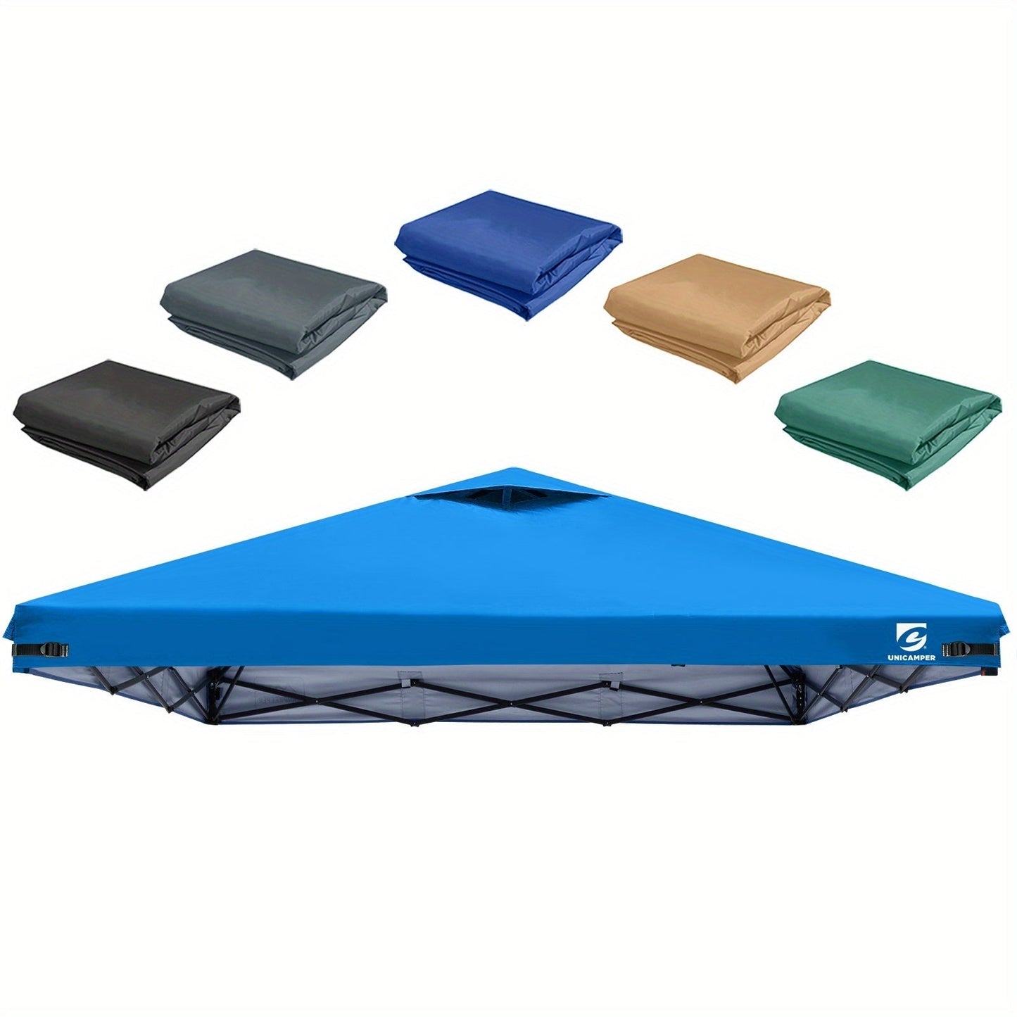 10x10 Canopy Replacement Top Cover for Straight Leg Tents – Ventilation Ports, Instant Shade, 11 Color Options