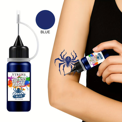 Liquid Body Paint Temporary Tattoo Ink – 7 Vibrant Colors, Fast-Drying Waterproof Formula, Plant-Based Squalane, Skin-Safe for Festivals