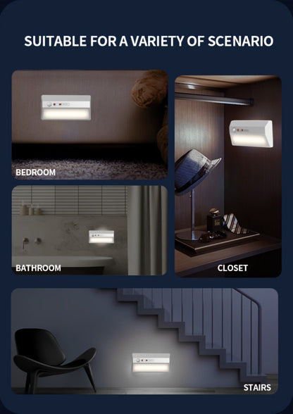 Smart Motion Sensor Night Light Plug-In, LED Light for Entryway, Corridor, Hallway & Staircase with USB Charging