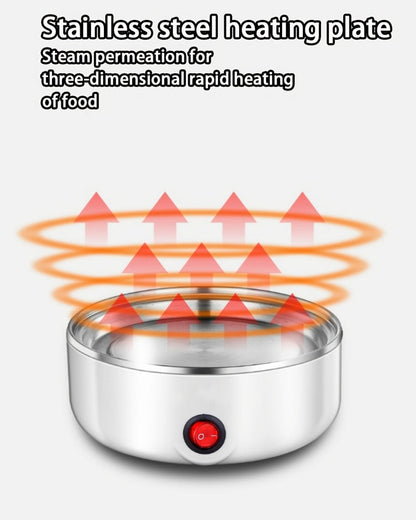 Egg Steamer Stainless Steel Mini Breakfast Machine Single Double Layer Multi-Functional Egg for Entryways, Bedrooms and Living Spaces