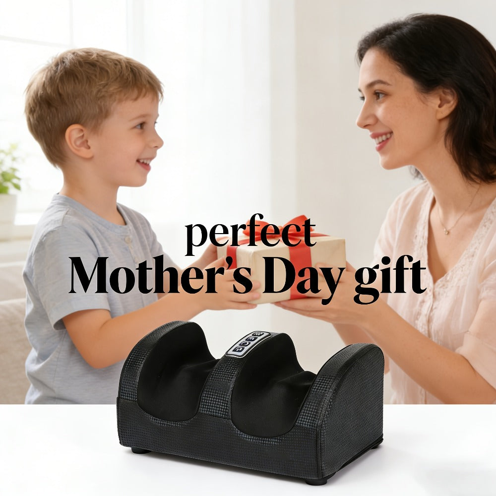 Foot Massager with Heat Compression Air Pressure for Athletes Blood Circulation Muscle Relaxation Electric Foot Massage Machine Father's Day