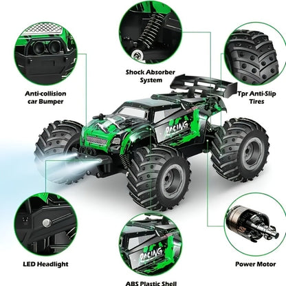 Drop-Proof High-Speed RC Off-Road Car for Boys – 2.4GHz Impact-Resistant All-Terrain Remote Control Vehicle