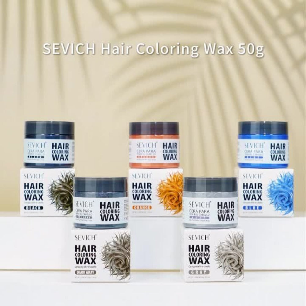Hair Color Wax 13 Shades 120g, Temporary Hair Dye for Men & Women, Easy Apply & Wash Out, Party, Festival