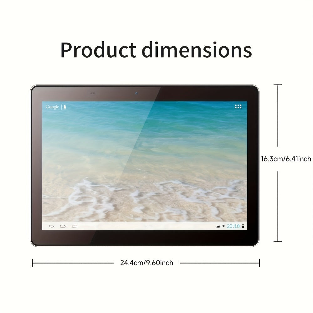 Android Tablet 10.1-Inch with Android 13, 4GB Total RAM, 64GB Internal Storage and WiFi-Only Design