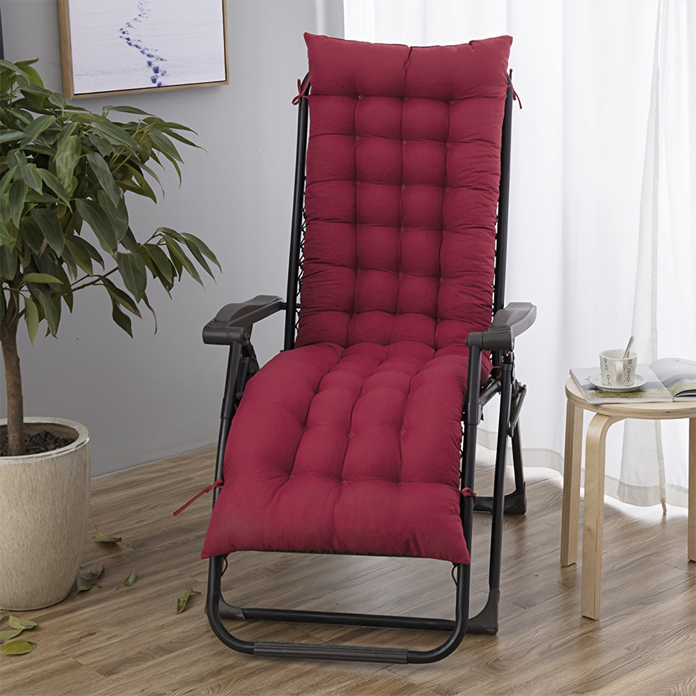 Chaise Lounge Cushion shown in the Burgundy, 2pcs option
