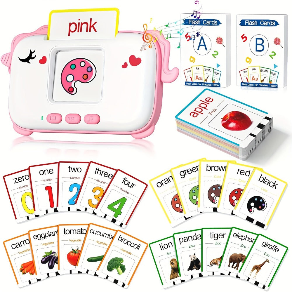 Talking Flashcard Machine for Toddlers 160 Words with the Listed Color, Size or Set Options for Everyday Use