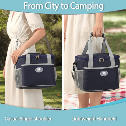 Rectangular Lunch Bag Tote, 29 x 21 x 26cm with Front Pocket, Two Mesh Side Pockets and Four Colors