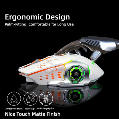 Bluetooth 5.0 2.4G Dual Mode Wireless RGB Gaming Mouse Silent 6 Button USB-C Rechargeable for an Everyday Personal Care Routine