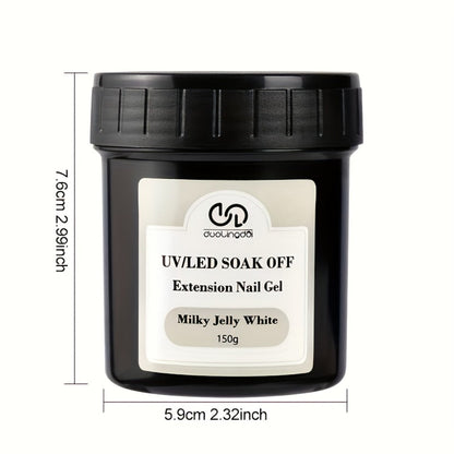 Builder Gel for Nail Extensions 150g Apex Strengthening Kit 13 Shades Clear White Pink Nude Milky Jelly Salmon UV LED Cure Professional
