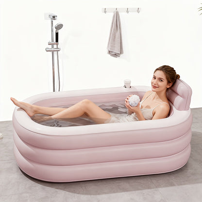 Inflatable Bathtub for Garden, Patio and Yard Use, with the Listed Configuration, for Everyday Use and Organized Storage
