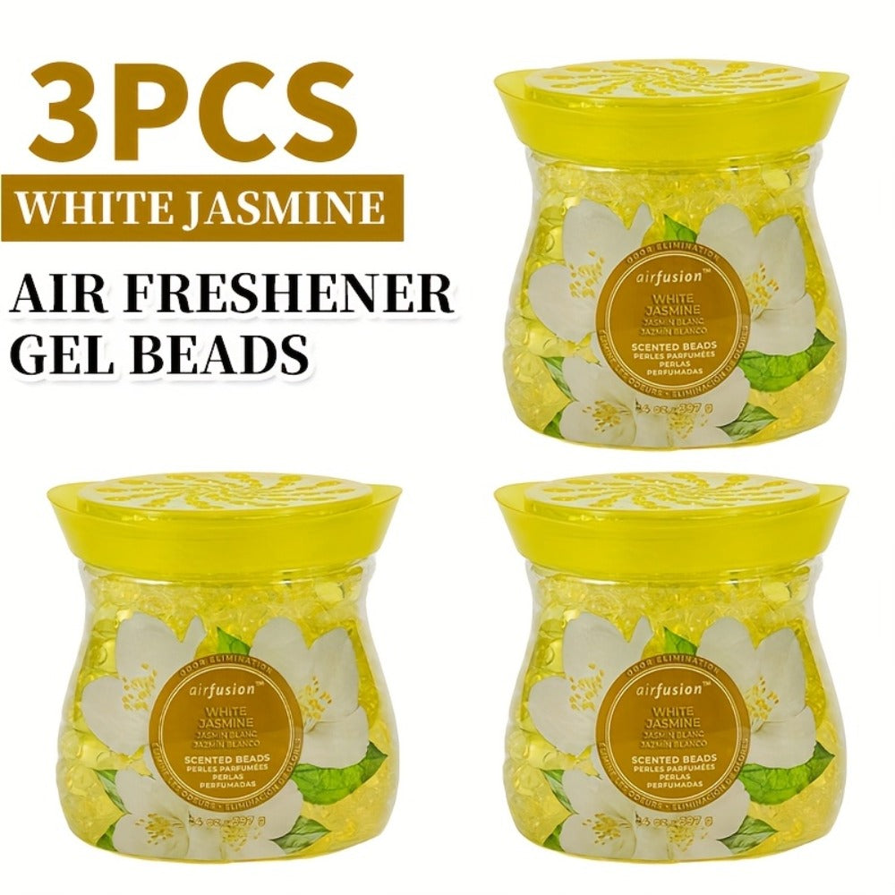 Air Freshener Scented Beads 3-Pack, Fragrance Beads, Multi-Purpose Odor Eliminator for Home, Car