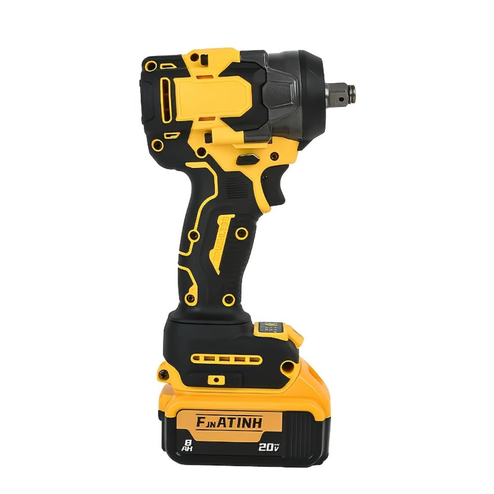 Brushless Impact Wrench for Dewalt 20V Battery - 1/2 Inch -Ft High Torque Electric Impact Gun, 3300 RPM for Cars & Home Use
