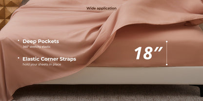 Bed Sheet Set Sanded Microfiber with 40–44 cm Pocket, Machine-Washable Care and Twenty-Plus Colors