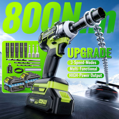 Cordless Impact Wrench Brushless Motor 3-in-1 High Torque, Rechargeable Battery, Design, Variable Speed