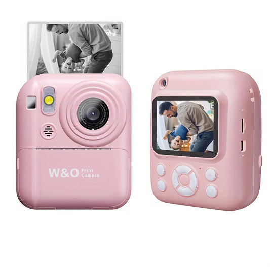 Instant Print Digital Camera for Kids Ages 3-12, 1080P, 2.4" Screen, 3 Rolls Print Paper & 32GB Card Included