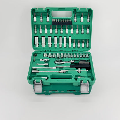 Mechanic Tool Kit Auto Repair Socket Set 1/4" 3/8" 1/2" Drive Ratchet Wrench Combination – 53 to 216-Piece Professional Grade Car Repair