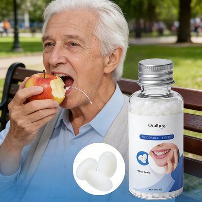 Temporary False Tooth Kit DIY Cosmetic Dental Moldable Thermoplastic Realistic Fit for Missing Broken