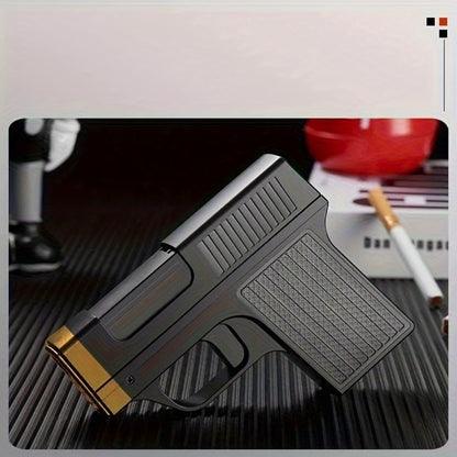Cigarette Box Lighter Creative Design, Windproof Butane Torch with Adjustable Flame, Cigar & BBQ Lighter