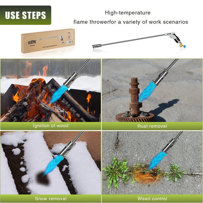 Propane Weed Torch, Flame Weeder Ice Melter Outdoor Roof Driveway for Garden, Patio and Yard Use