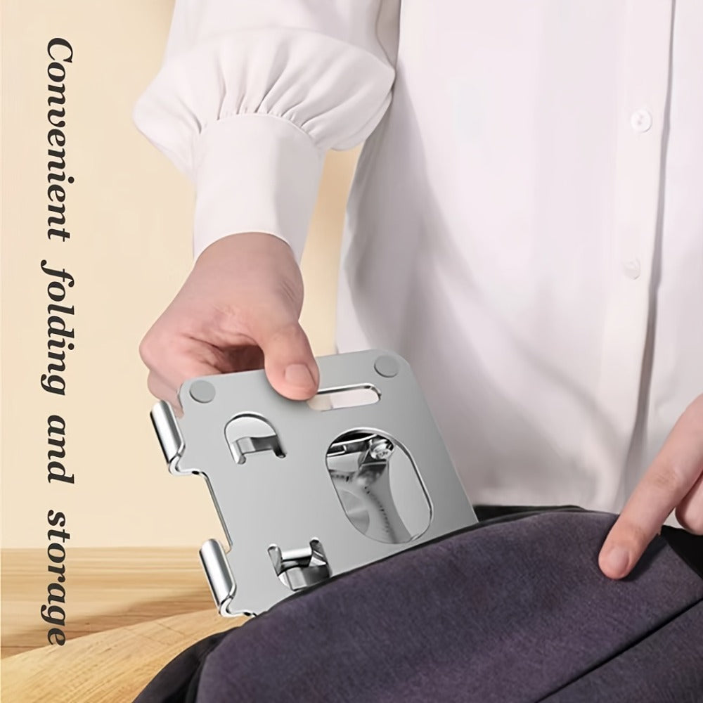 Black or Silver Rotating Tablet Stand with Foldable Metal Desktop Base and 17 × 15 × 11 cm Package Dimensions