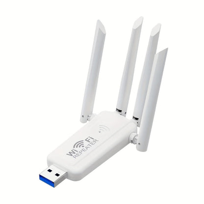 300Mbps WiFi Extender Plug-In Wall Design - Wireless Repeater & Signal Booster for Home Office, Apartment