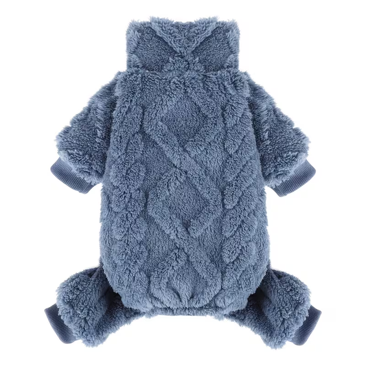 Fleece Dog Sweater Turtleneck Jumpsuit for Small Dogs & Cats 1-15 lbs – Soft Warm Winter Puppy Pajamas Onesie